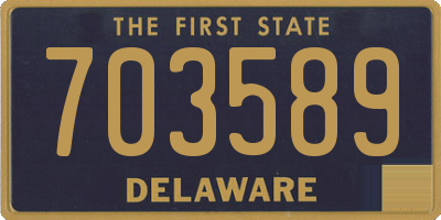 DE license plate 703589