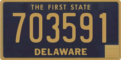 DE license plate 703591