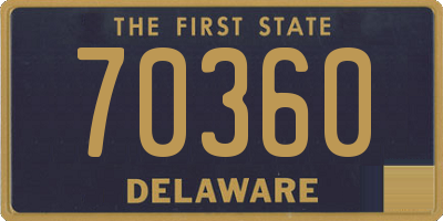 DE license plate 70360