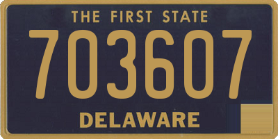 DE license plate 703607