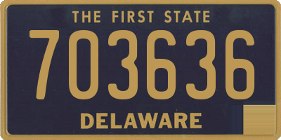 DE license plate 703636