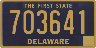 DE license plate 703641