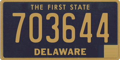 DE license plate 703644