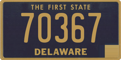 DE license plate 70367
