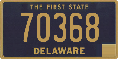 DE license plate 70368