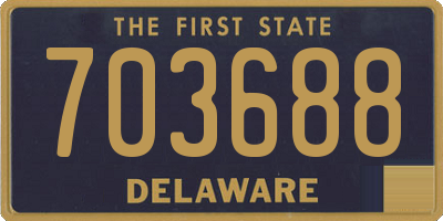 DE license plate 703688