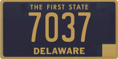 DE license plate 7037