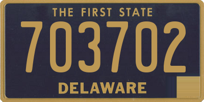 DE license plate 703702