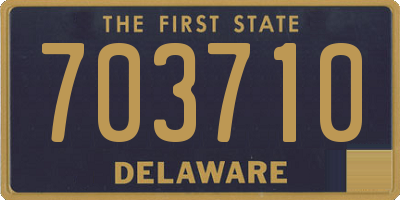 DE license plate 703710
