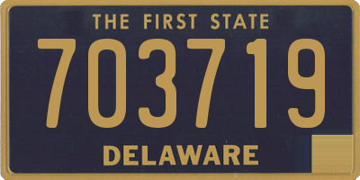 DE license plate 703719