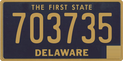 DE license plate 703735