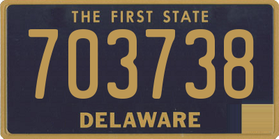 DE license plate 703738