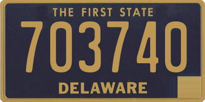 DE license plate 703740