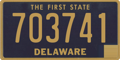 DE license plate 703741