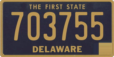 DE license plate 703755