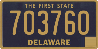 DE license plate 703760