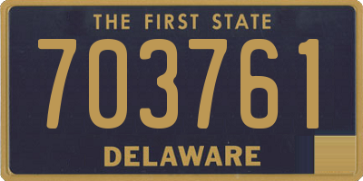 DE license plate 703761