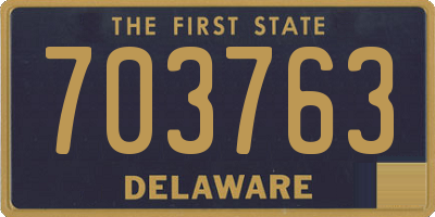 DE license plate 703763