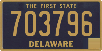 DE license plate 703796