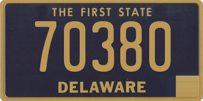 DE license plate 70380