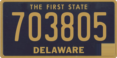 DE license plate 703805