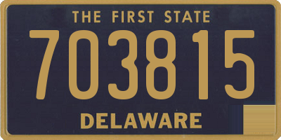 DE license plate 703815