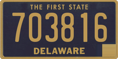 DE license plate 703816