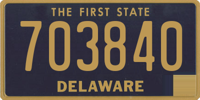 DE license plate 703840