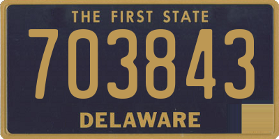 DE license plate 703843