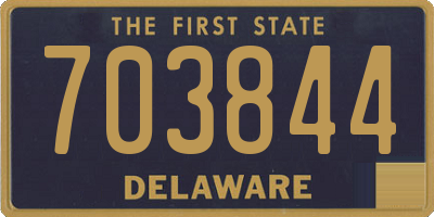 DE license plate 703844