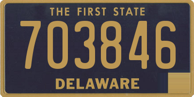 DE license plate 703846