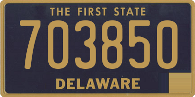 DE license plate 703850