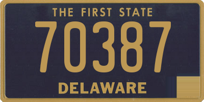 DE license plate 70387
