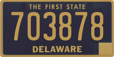 DE license plate 703878