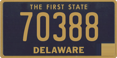 DE license plate 70388