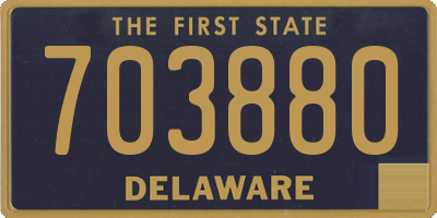 DE license plate 703880