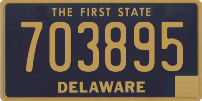DE license plate 703895