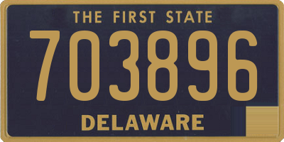 DE license plate 703896