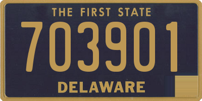DE license plate 703901