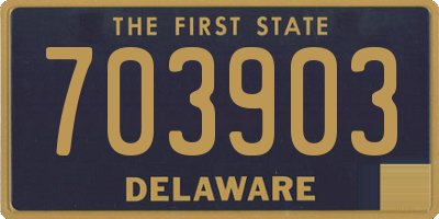 DE license plate 703903
