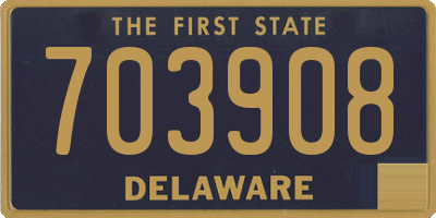 DE license plate 703908