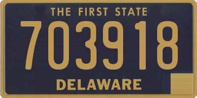DE license plate 703918