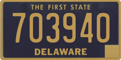 DE license plate 703940