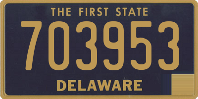 DE license plate 703953