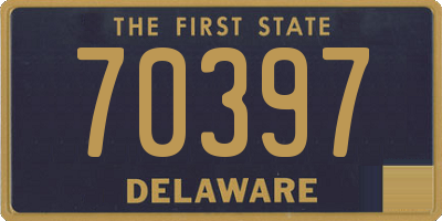 DE license plate 70397