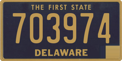 DE license plate 703974
