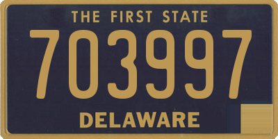 DE license plate 703997