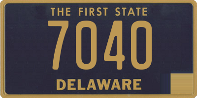 DE license plate 7040