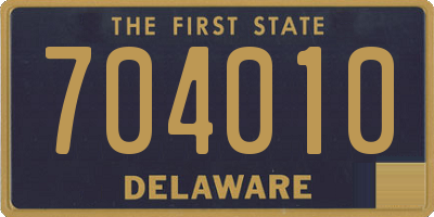 DE license plate 704010