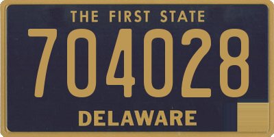 DE license plate 704028